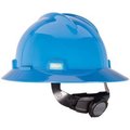 Msa Safety V-Gard Slotted Full-Brim Hat, Hi-Viz Orange, Withfas-Trac Iii Suspension 10021292